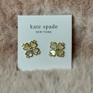 Kate Spade Mother of Pearl Clover Earrings